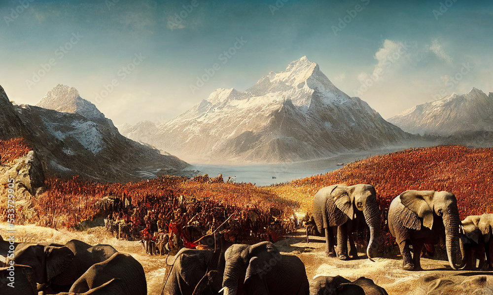Hannibal's Daring Expedition: Crossing the Alps with Elephants